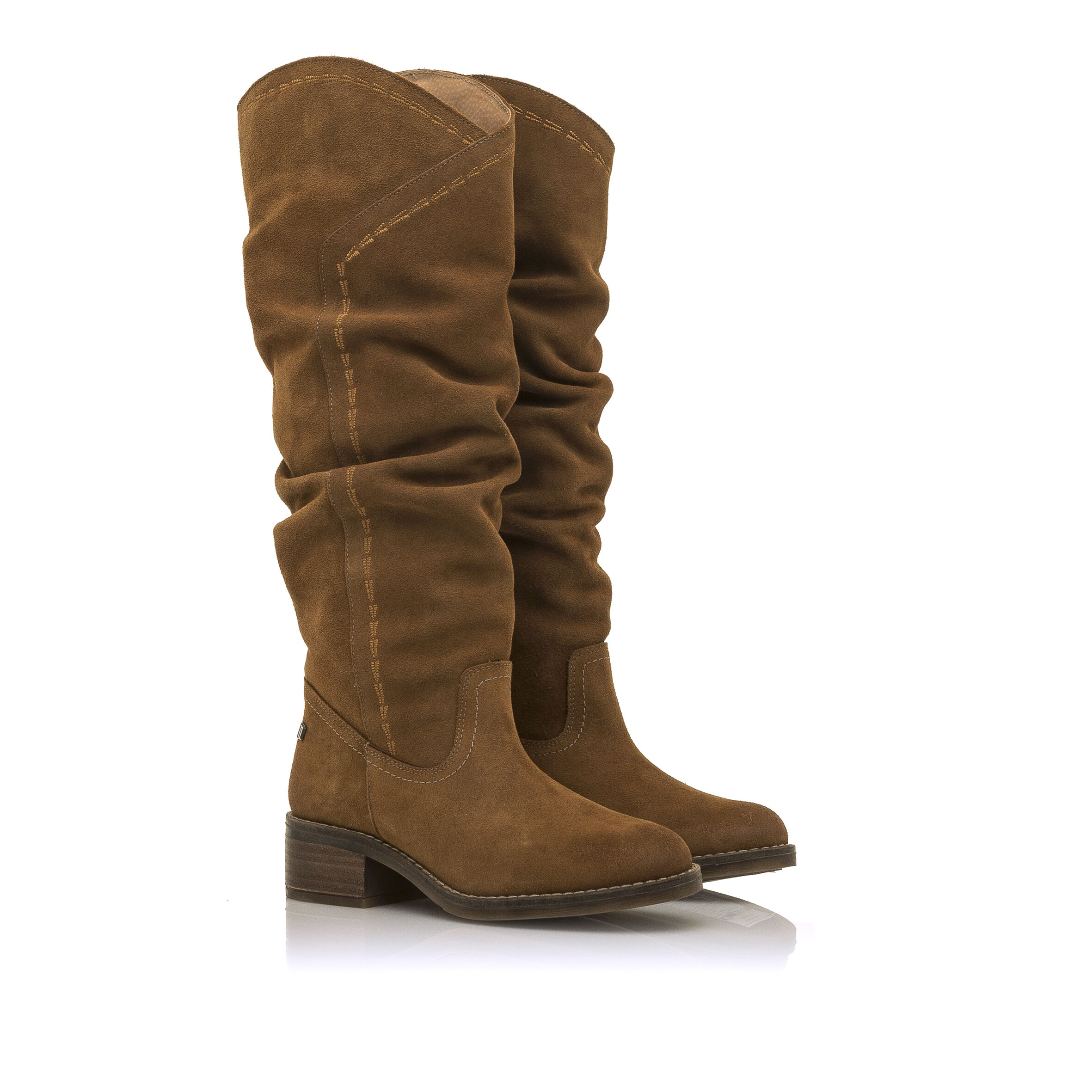 Botas Planas para Mujer Altas Ca a Media Mustang